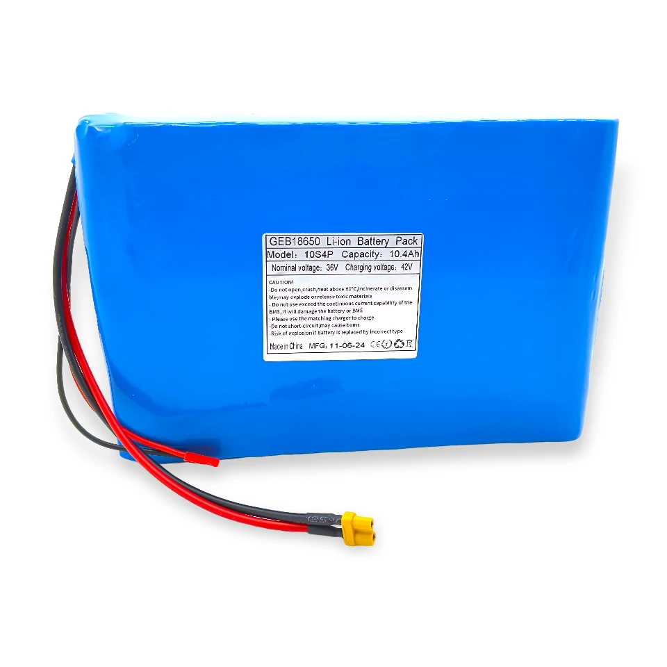 36v 10ah Ebike Pil
